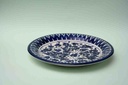 Blue pottery Dinner plate  - Duplicate IMG # 1