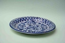 Blue pottery Dinner plate    - Duplicate IMG # 1
