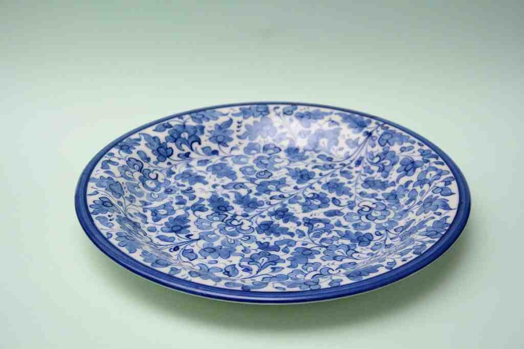 Blue pottery Dinner plate  - Duplicate IMG # 1