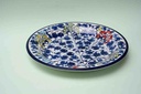 Blue pottery Dinner plate     IMG # 1