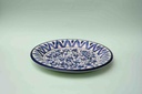 Blue pottery Dinner plate     - Duplicate IMG # 1