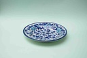 Blue pottery Dinner plate     - Duplicate IMG # 1