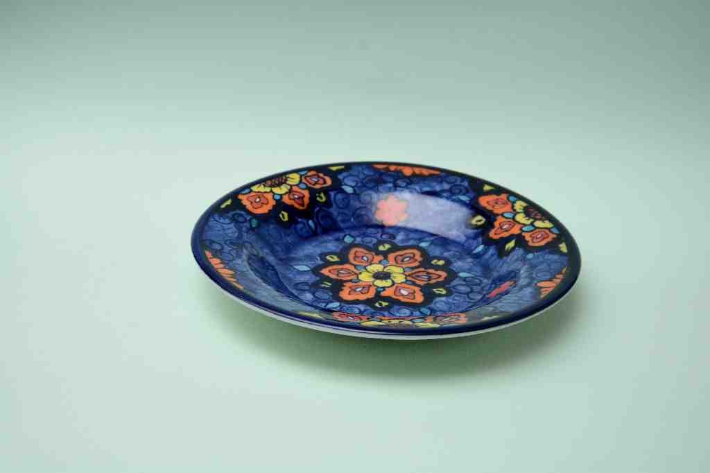 Blue pottery Dinner plate - Duplicate IMG # 1