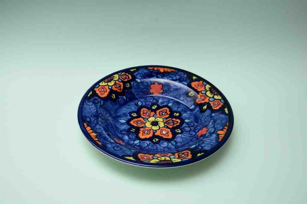 Blue pottery Dinner plate - Duplicate IMG # 1