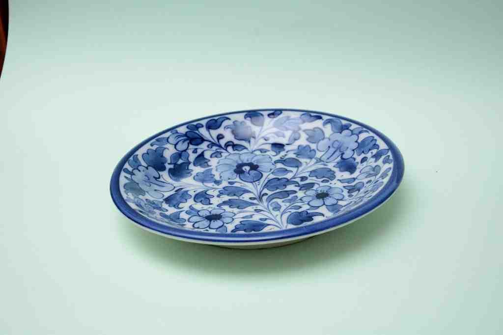 Blue pottery Dinner plate   IMG # 2
