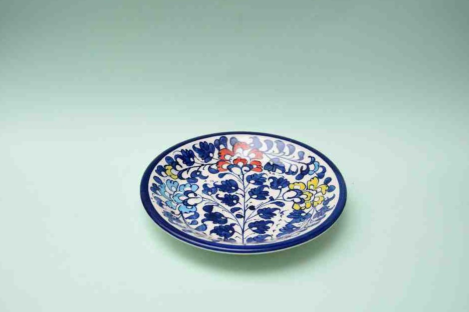 Blue pottery Quarter plate - Duplicate IMG # 1