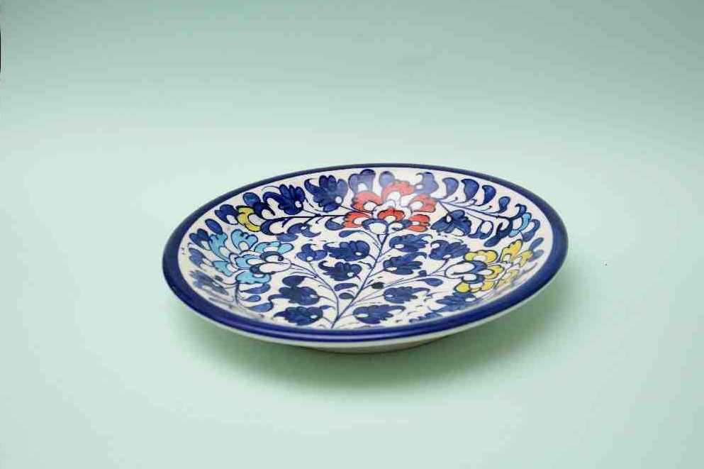 Blue pottery Quarter plate - Duplicate IMG # 1