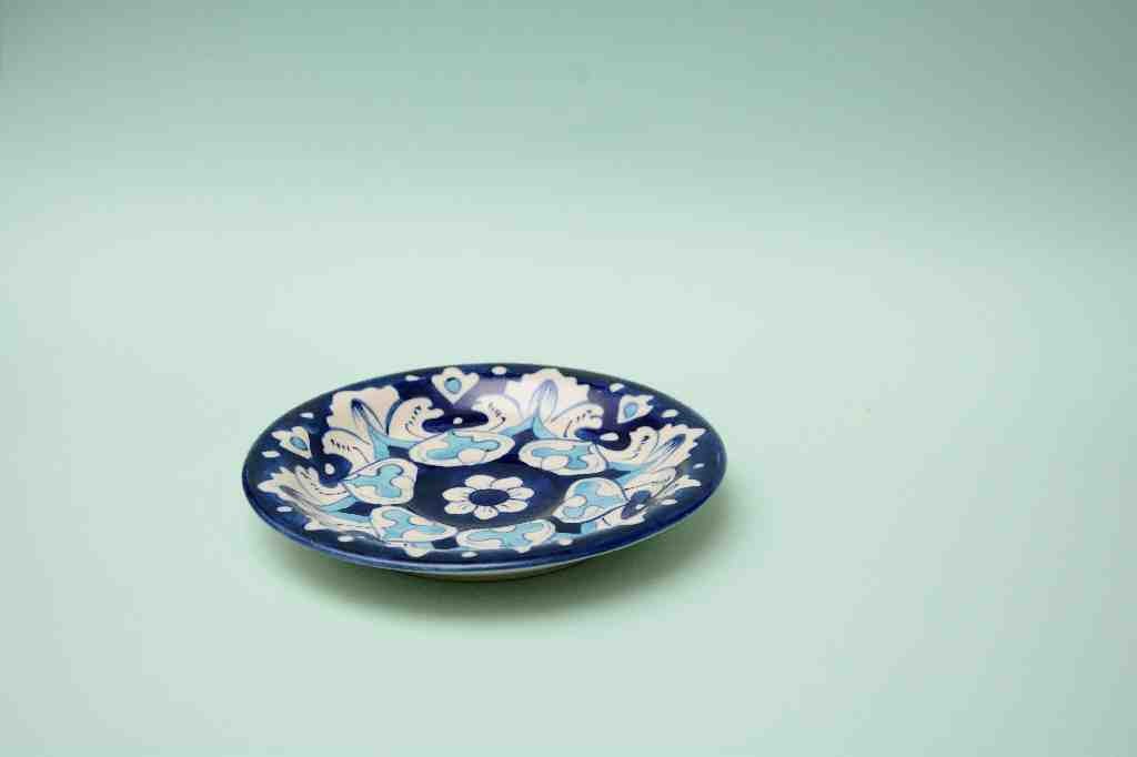 Blue pottery Quarter plate         IMG # 1