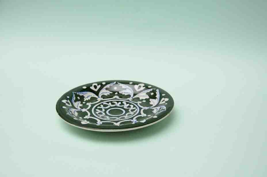 Blue pottery Suacer Plate    - Duplicate IMG # 1