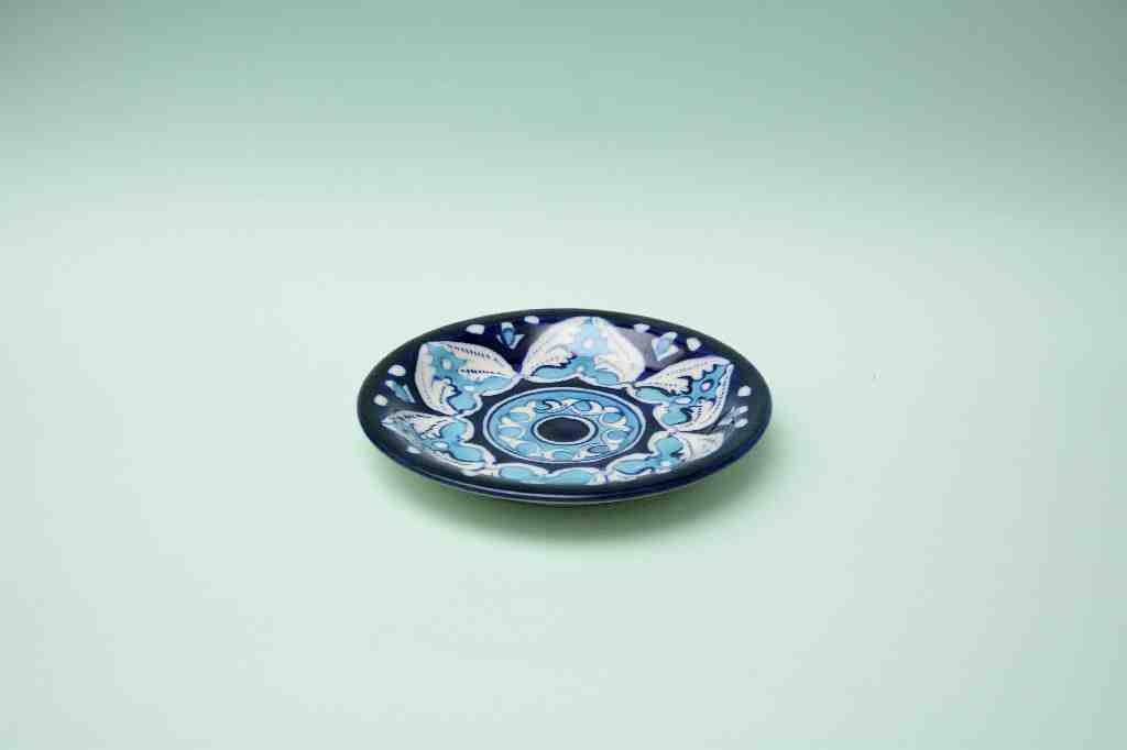 Blue pottery Suacer Plate     - Duplicate IMG # 1