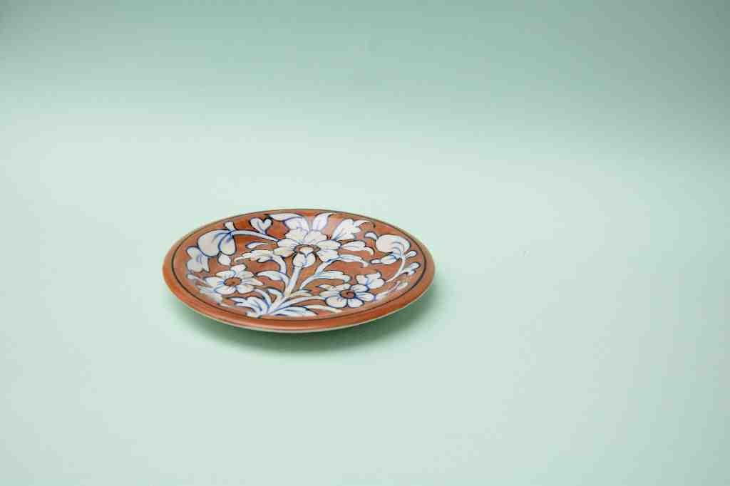 Blue pottery Suacer Plate     - Duplicate IMG # 1