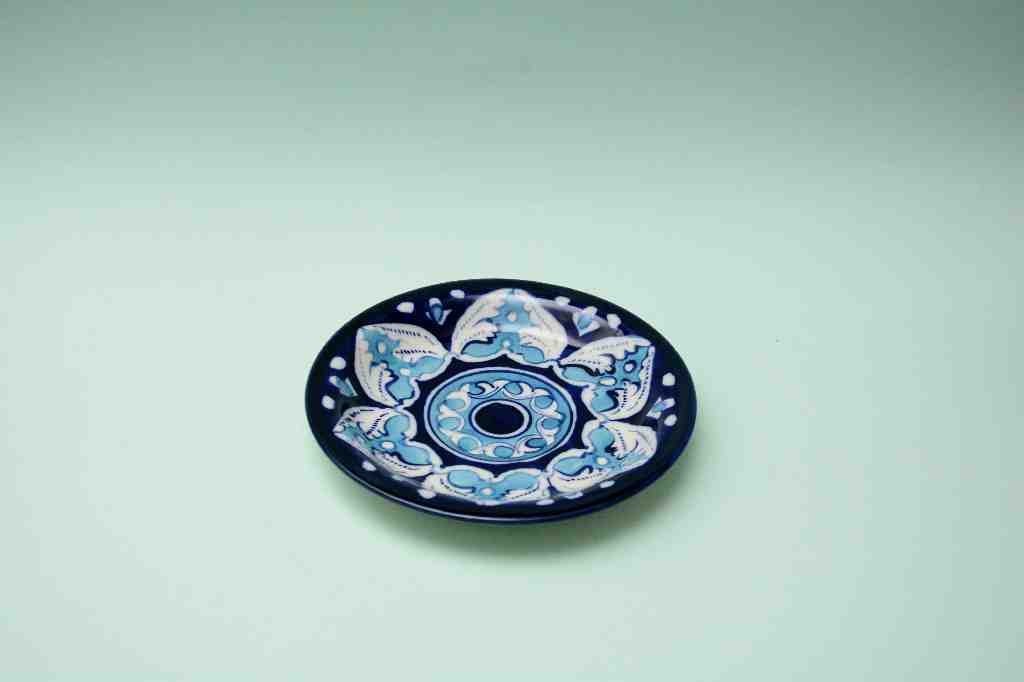 Blue pottery Suacer Plate   - Duplicate IMG # 1