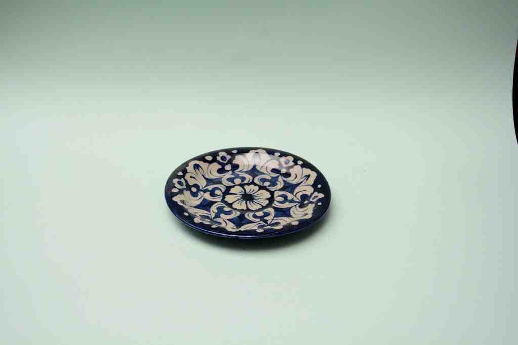 Blue pottery Suacer Plate     - Duplicate IMG # 1