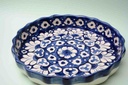  Blue pottery Apple dish IMG # 2