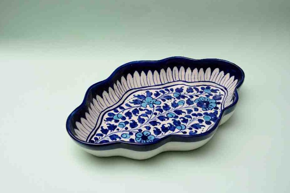  Blue pottery Fruit bowl   - Duplicate IMG # 1