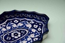  Blue pottery Apple dish  IMG # 1