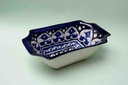  Blue pottery Apple dish   - Duplicate IMG # 1