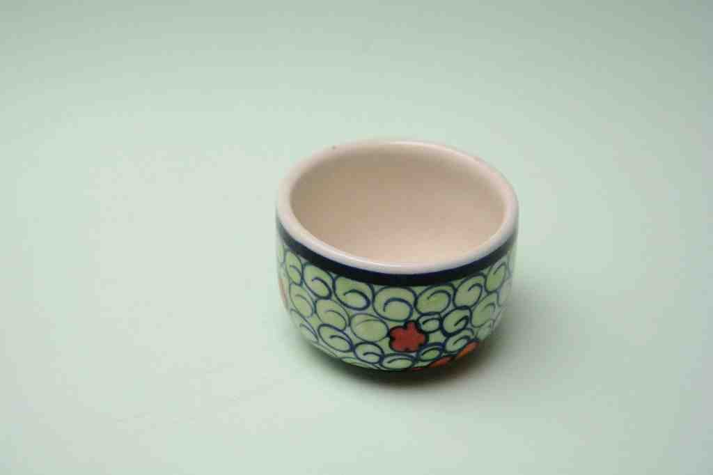  Blue pottery Butter cup - Duplicate IMG # 1