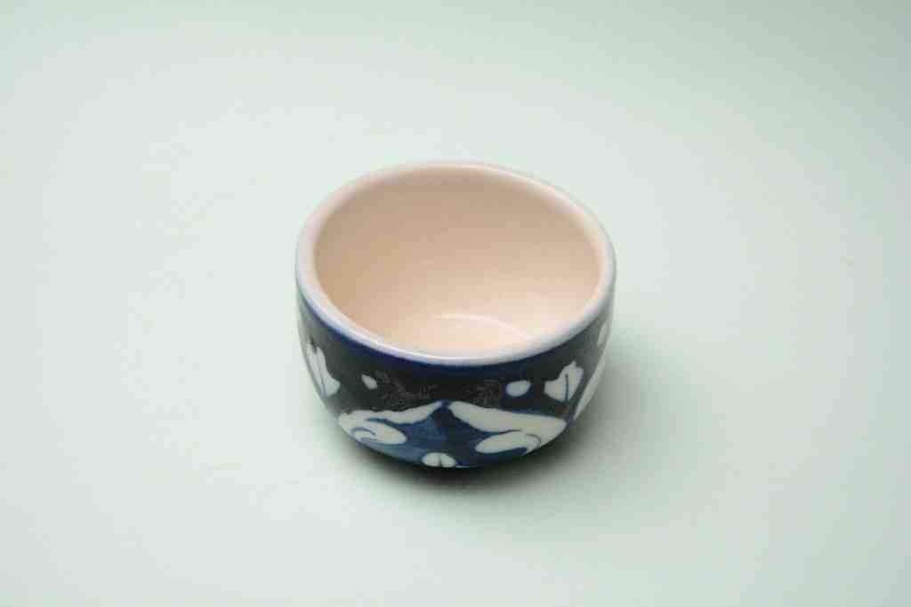  Blue pottery Butter cup - Duplicate - Duplicate IMG # 1