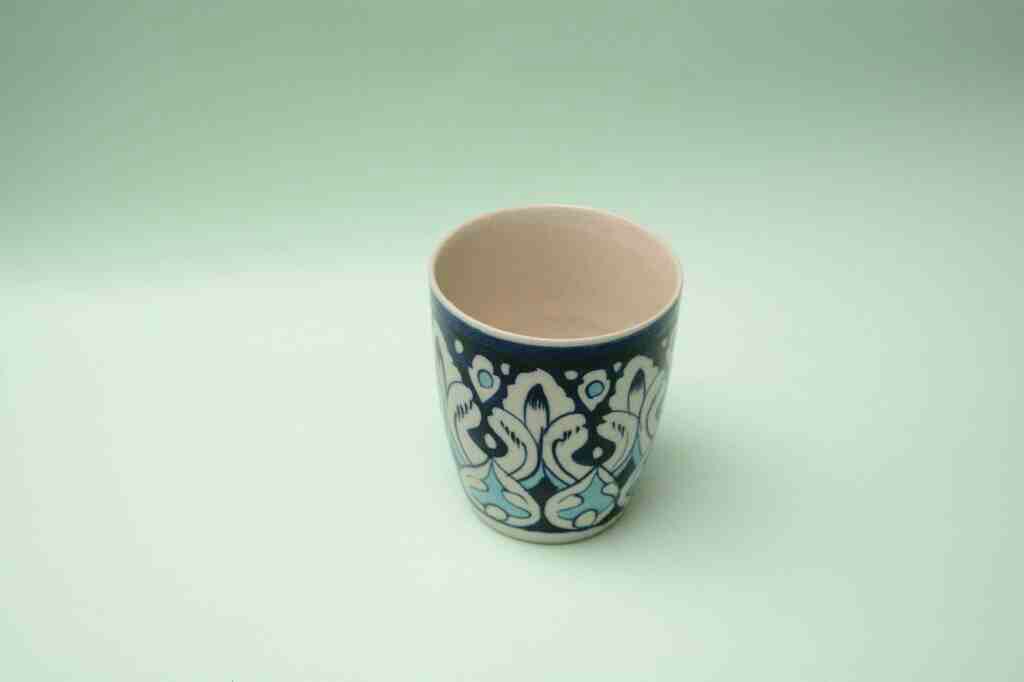  Blue pottery Glass - Duplicate IMG # 1