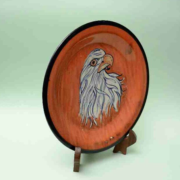  Blue pottery Decorative art Plate - Duplicate IMG # 1