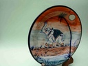  Blue pottery Decorative art Plate IMG # 1