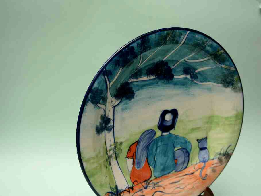  Blue pottery Decorative art Plate - Duplicate IMG # 1