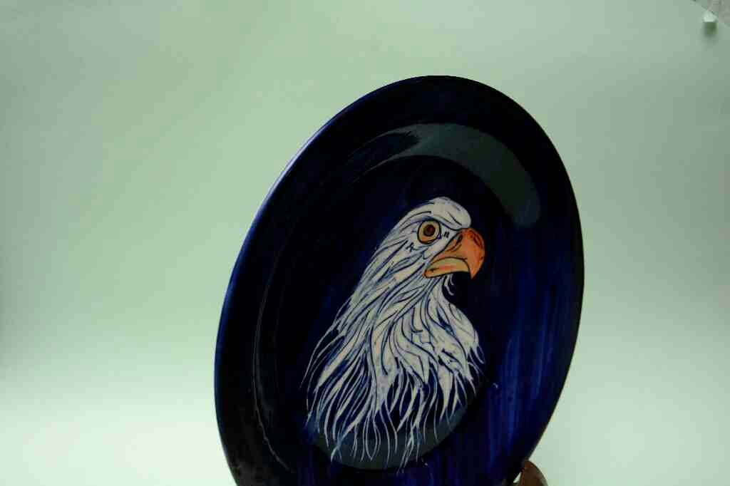  Blue pottery Decorative art Plate - Duplicate IMG # 1