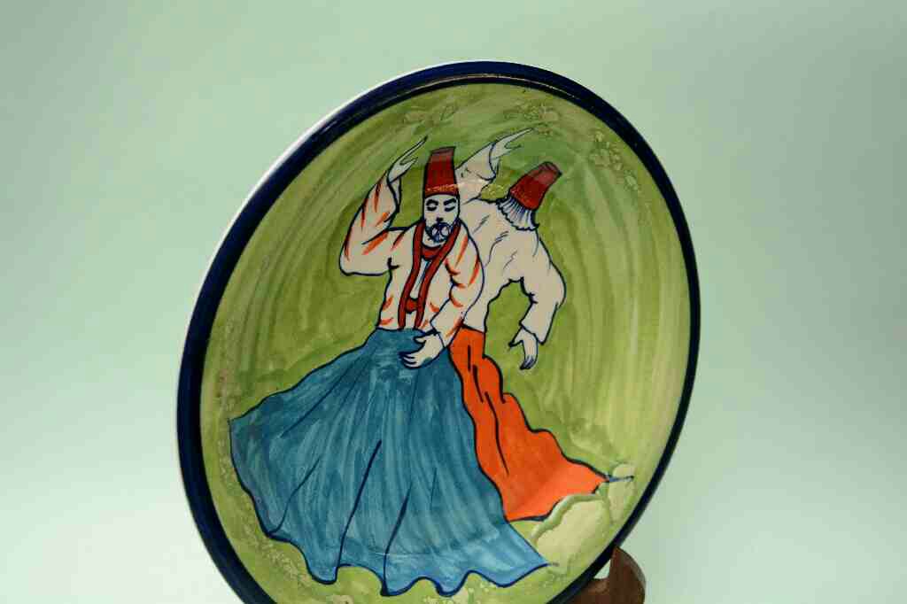  Blue pottery Decorative art Plate - Duplicate IMG # 1