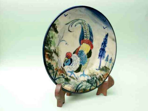  Blue pottery Decorative art Plate - Duplicate IMG # 1