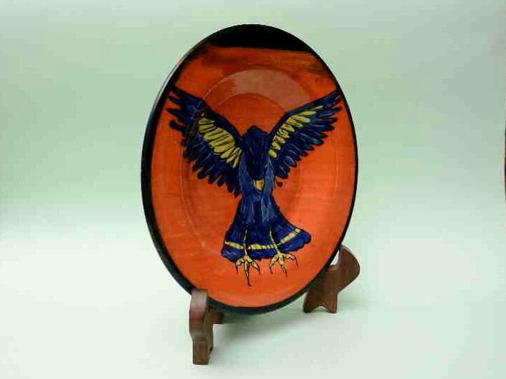  Blue pottery Decorative art Plate - Duplicate IMG # 1