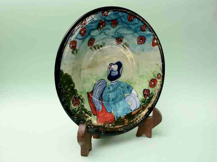  Blue pottery Decorative art Plate - Duplicate IMG # 1