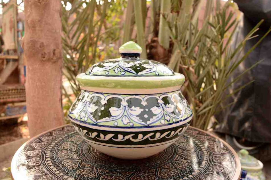  Blue pottery Handi   IMG # 1