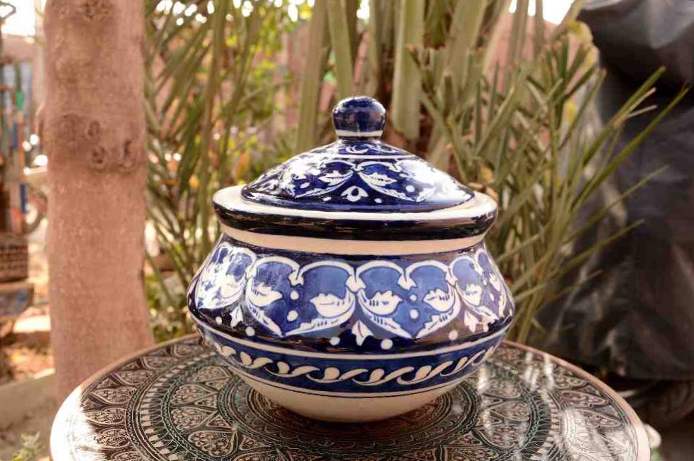  Blue pottery Handi   - Duplicate IMG # 1