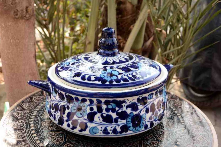  Blue pottery Handi      - Duplicate IMG # 1