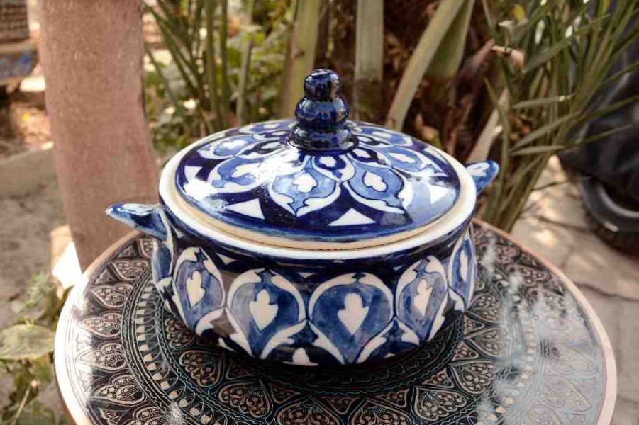  Blue pottery Handi      - Duplicate - Duplicate IMG # 1