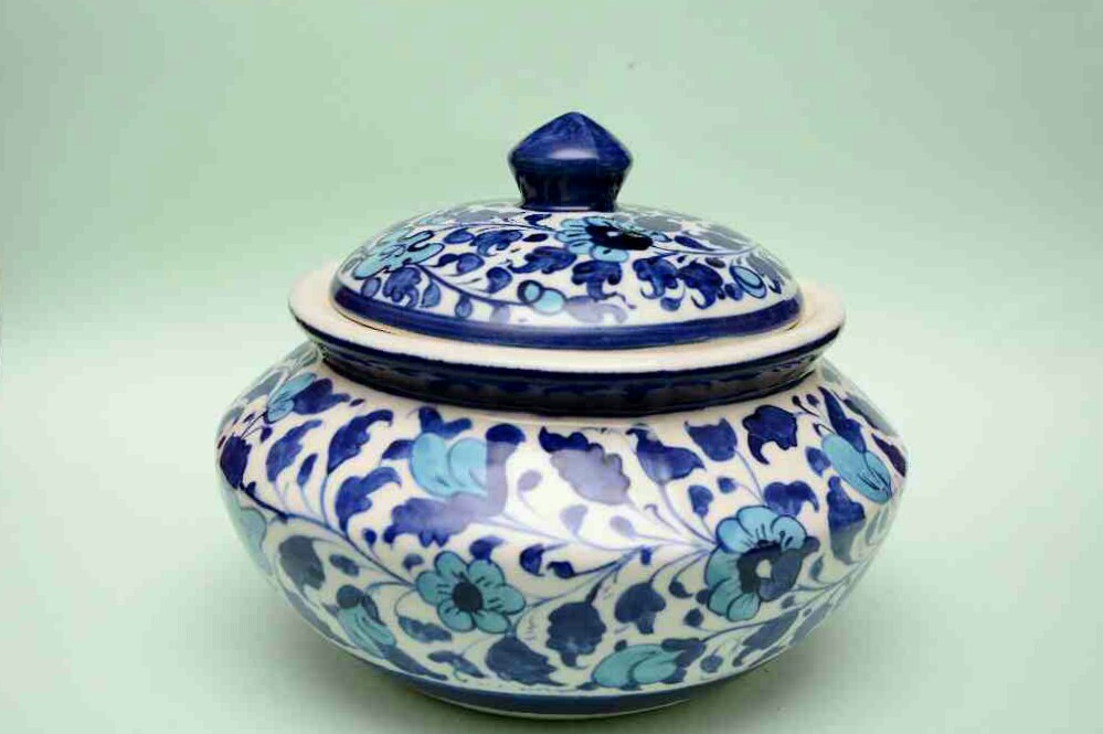 Blue pottery Handi - Duplicate IMG # 1