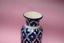 Blue pottery Medium flower vase IMG # 1