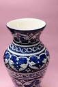 Blue pottery Flower vase - Duplicate IMG # 1