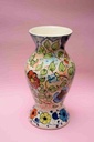 Blue pottery Flower vase - Duplicate IMG # 1