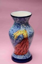 Blue pottery Flower vase - Duplicate - Duplicate IMG # 1