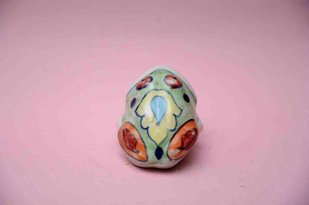 Blue pottery Miniature duck - Duplicate IMG # 1