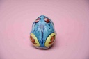 Blue pottery Miniature frog - Duplicate IMG # 1