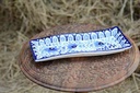 Blue pottery kebab dish - Duplicate IMG # 1