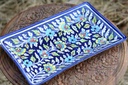 Blue pottery Rectangular dish - Duplicate IMG # 2
