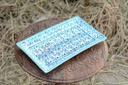 Blue pottery Rectangular dish - Duplicate IMG # 1