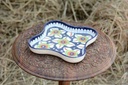 Blue pottery Star shape serving dish - Duplicate IMG # 1