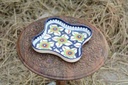 Blue pottery Star shape serving dish - Duplicate IMG # 1