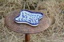 Blue pottery Star shape serving dish - Duplicate IMG # 1