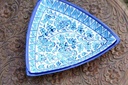 Blue pottery Star shape serving dish - Duplicate IMG # 1